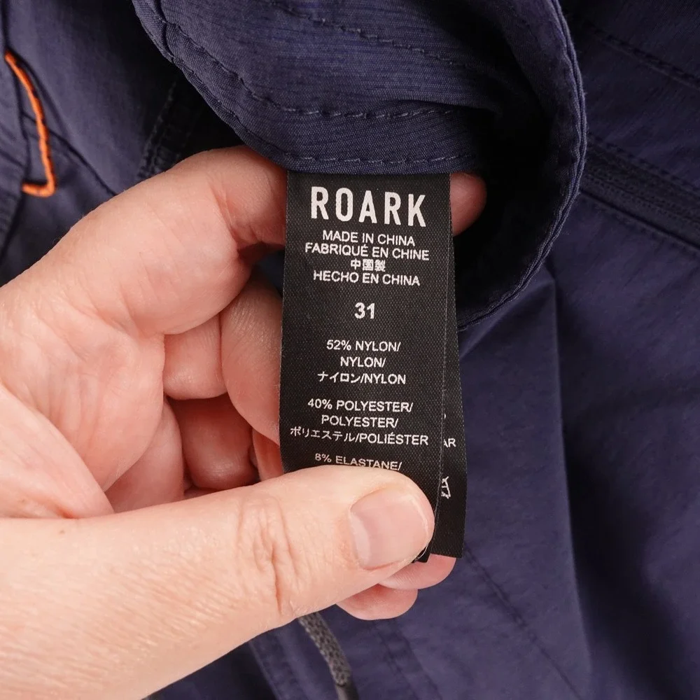 Roark Mens Size 31 Navy Blue Board Shorts Swim Trunks Artifacts of Adventure